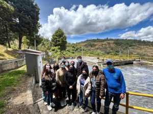 Estudiantes de UNIAGRARIA visitan la Planta de Tratamiento de Aguas Residuales de Guatavita