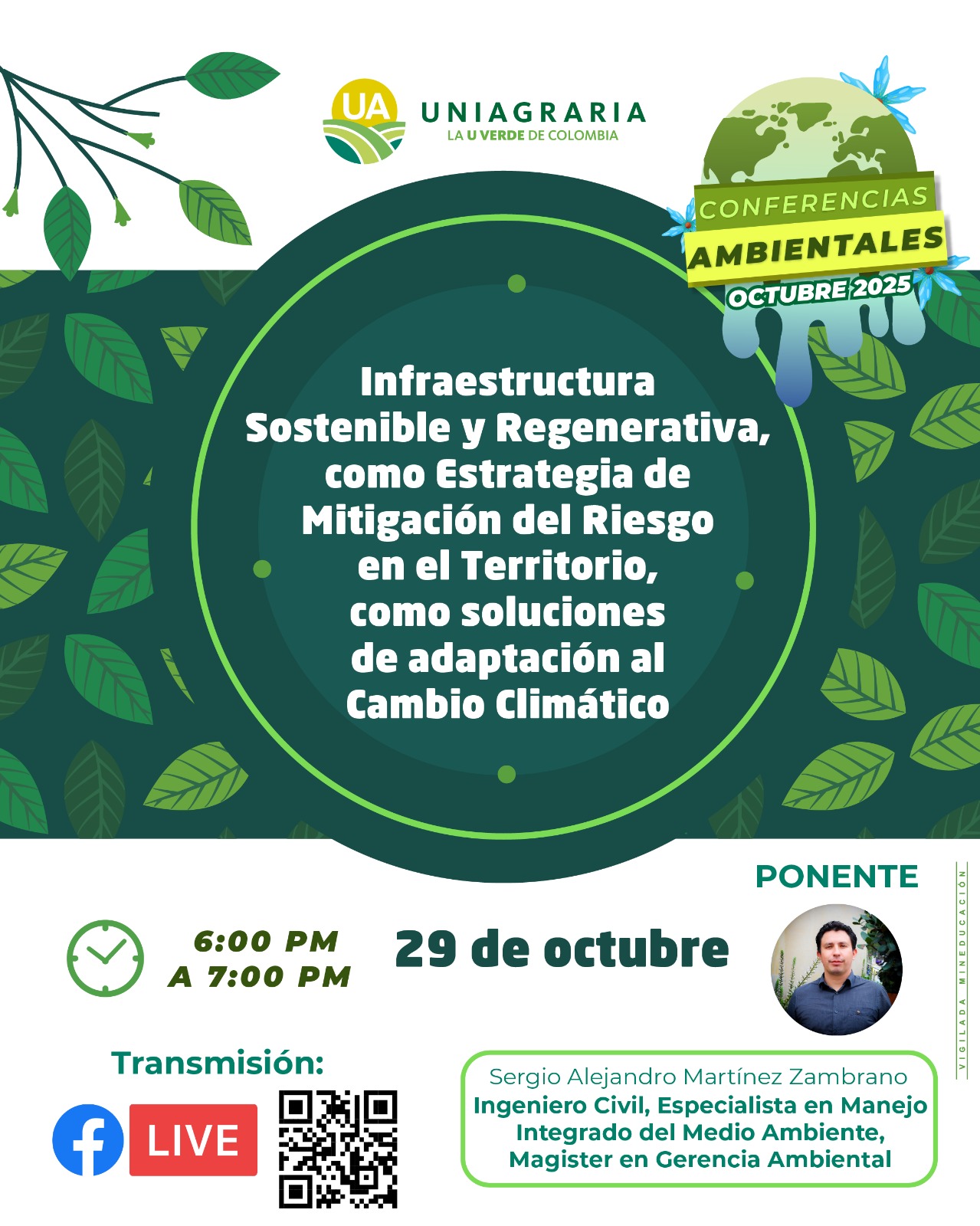 Infraestructura sostenible y regenerativa como estrategia de mitigación del riesgo en el territorio