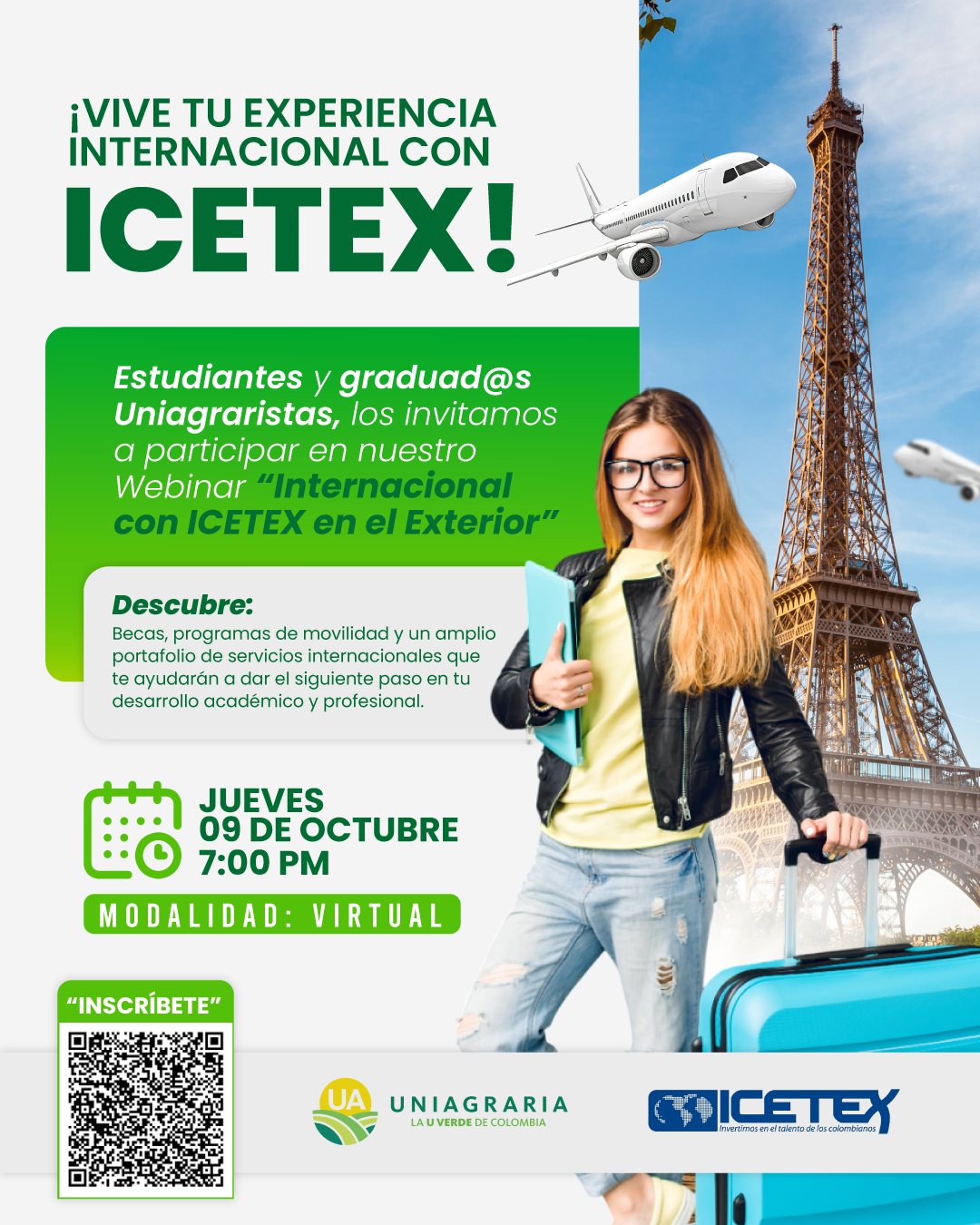¡Vive tu experiencia internacional con ICETEX!