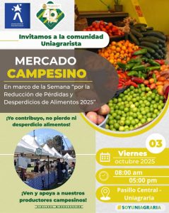 Mercado Campesino ¡yo contribuyo, no pierdo ni desperdicio alimentos!