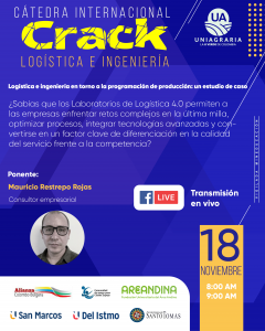 Catedra internacional Logística e Ingeniería – Logística e ingeniería en torno a la programación de producción