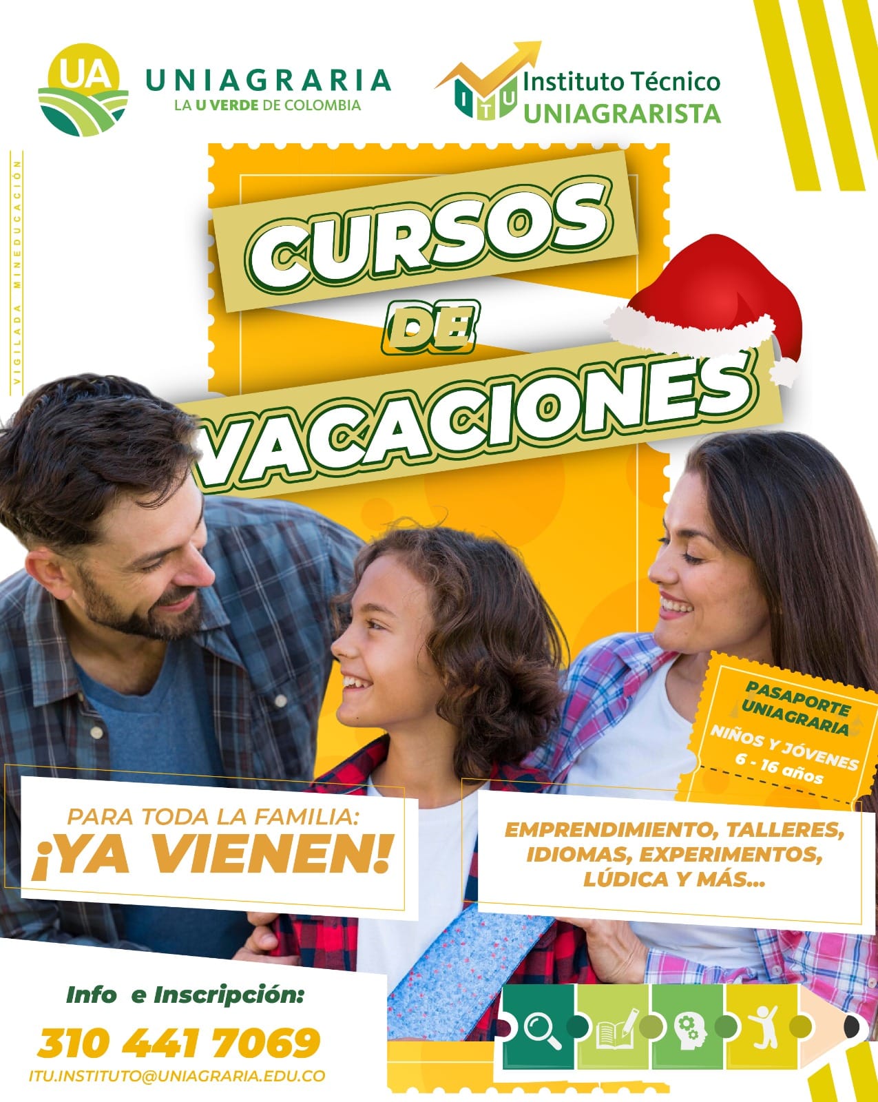 Para toda la Familia ¡Ya vienen Cursos de vacaciones!