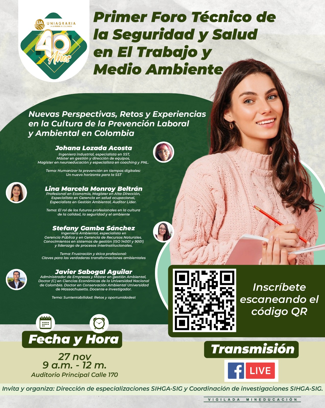 Primer foro técnico de la seguridad y salud en el trabajo y medio ambiente